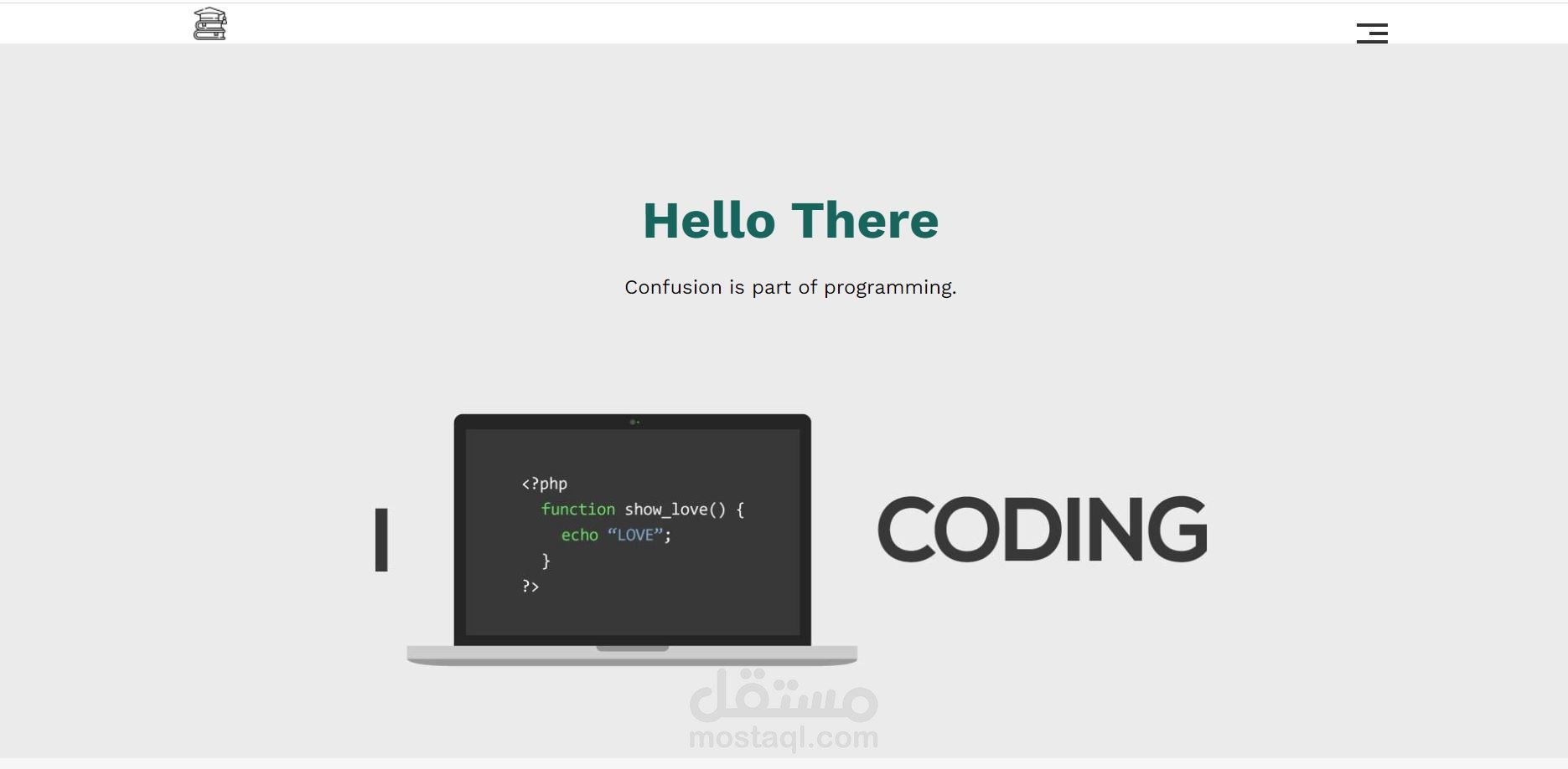 واجهة موقع الكتروني بواسطة HTML-CSS