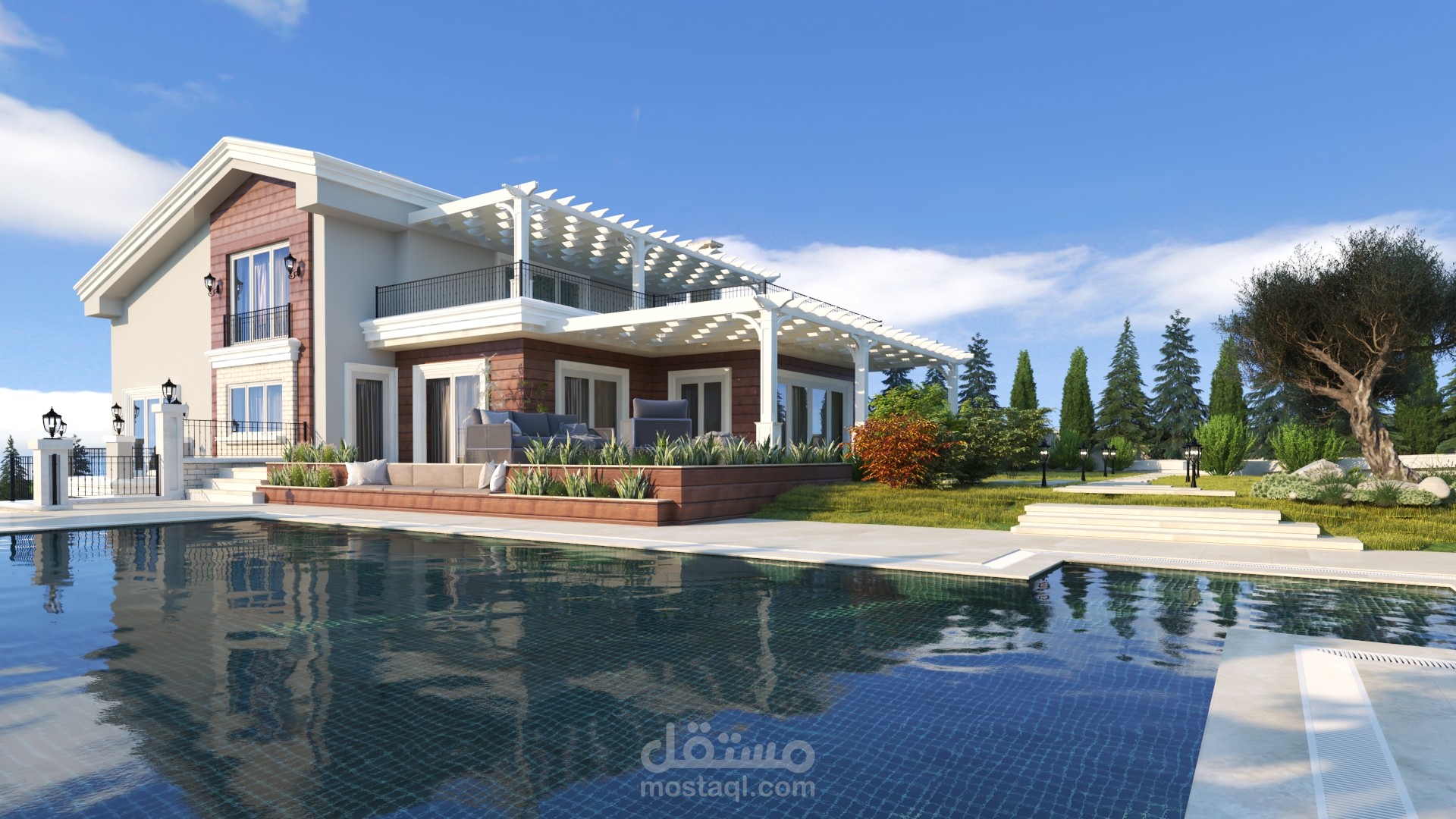تصميم راقٍ لفيلا فاخرة