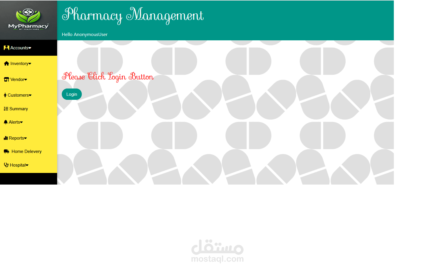 A complete web site for phramacy (small business)