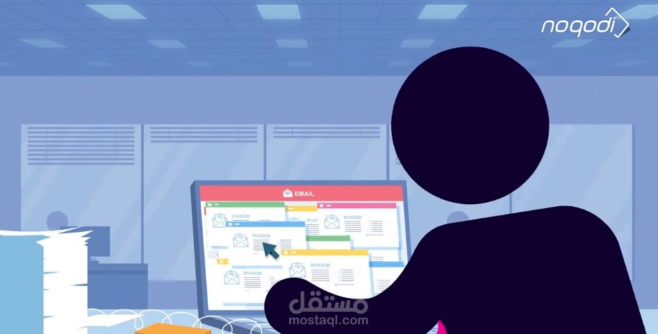 اعلان لتطبيق Noqodi (لغة عربية مصرية)