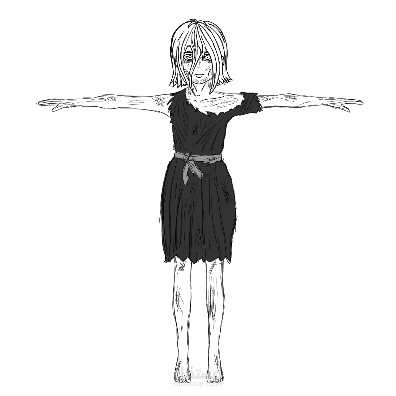 تصميم شخصيات مانجا جسم كامل