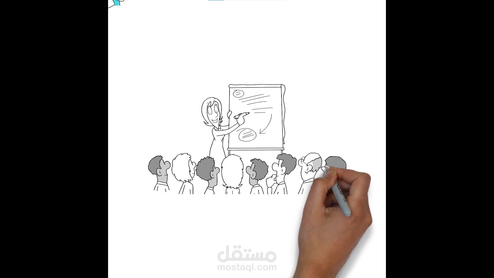 فيديو السبورة البيضاء