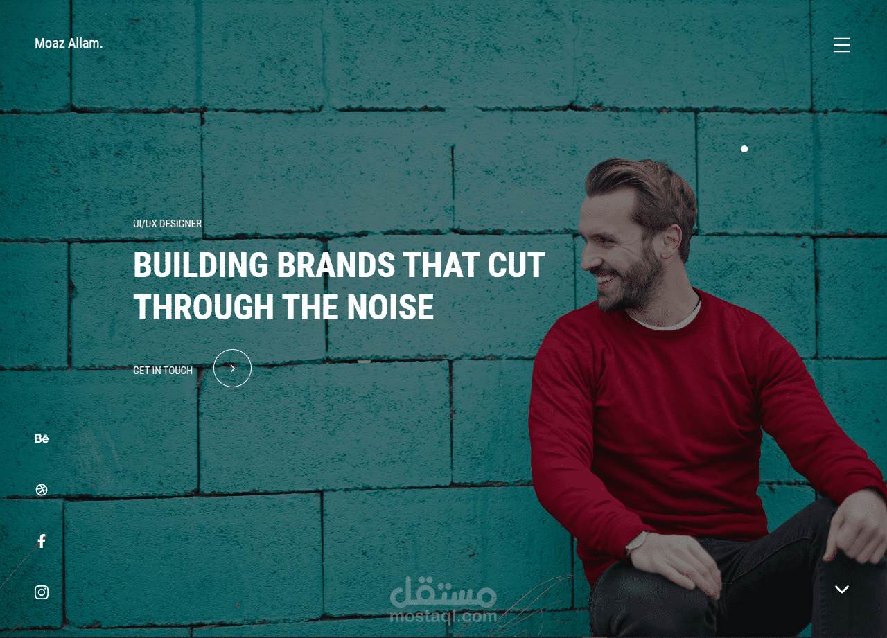 Portfolio website with React js