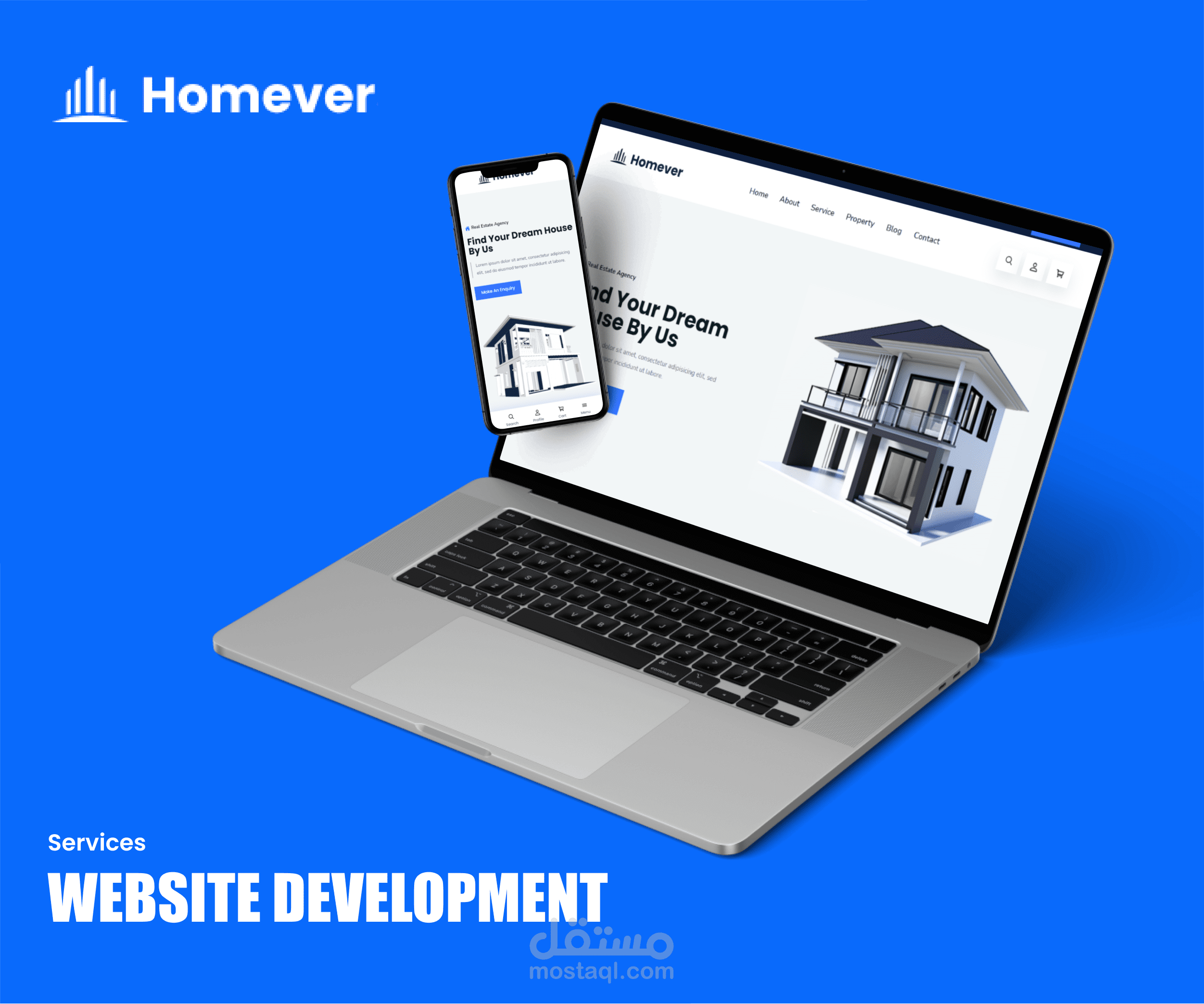 انشاء موقع لشركة عقارية