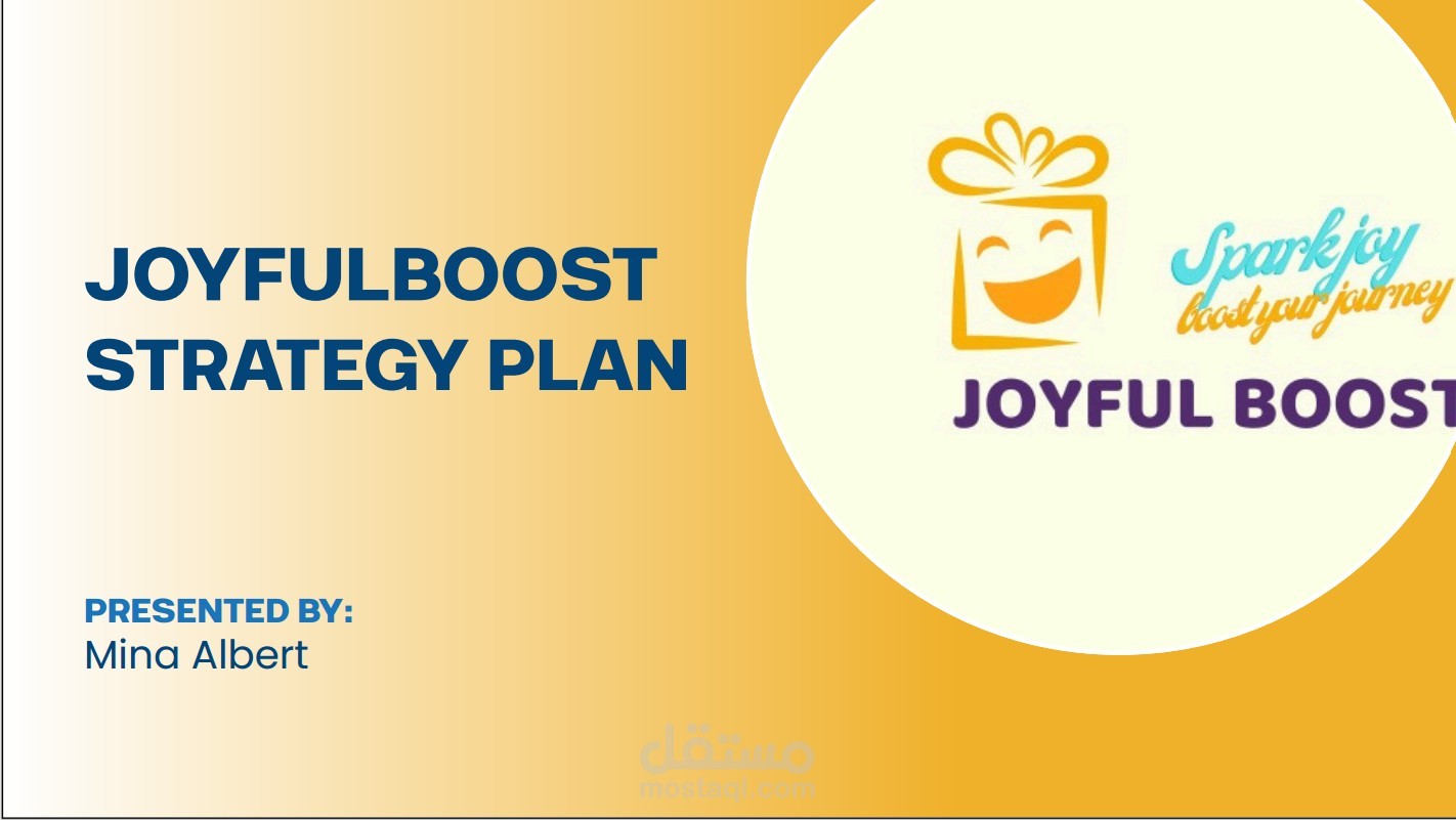 Joyful boost Strategy Plan Presentation