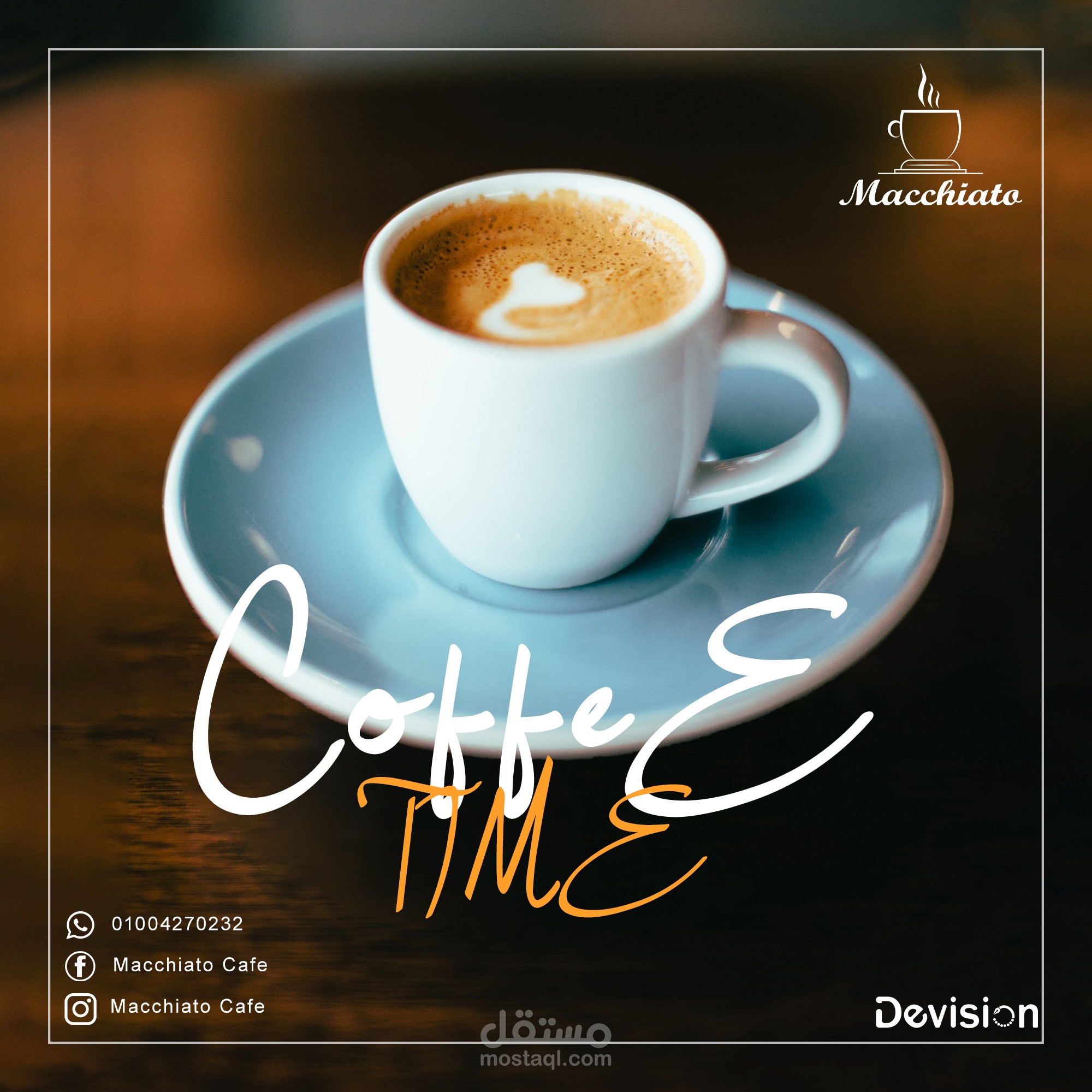 Social Media Posts For Macchiato  Cafe