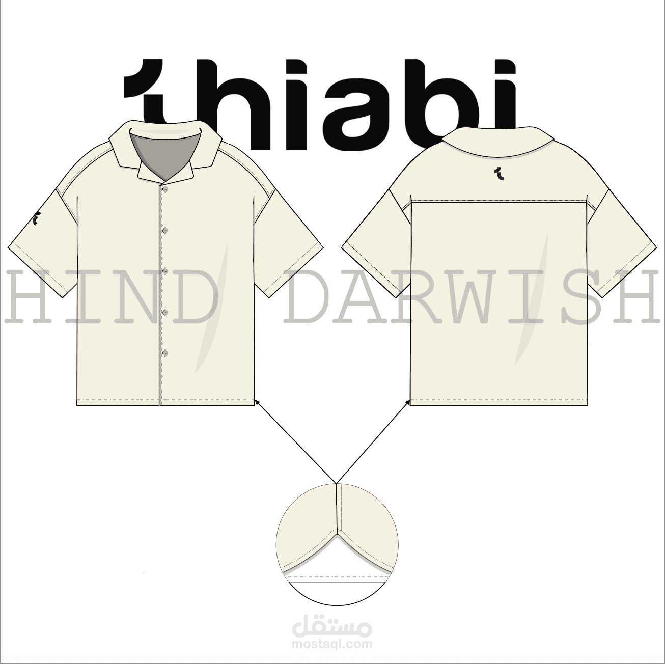 تصميم تيشيرت و تيك باك لبراند ثيابي