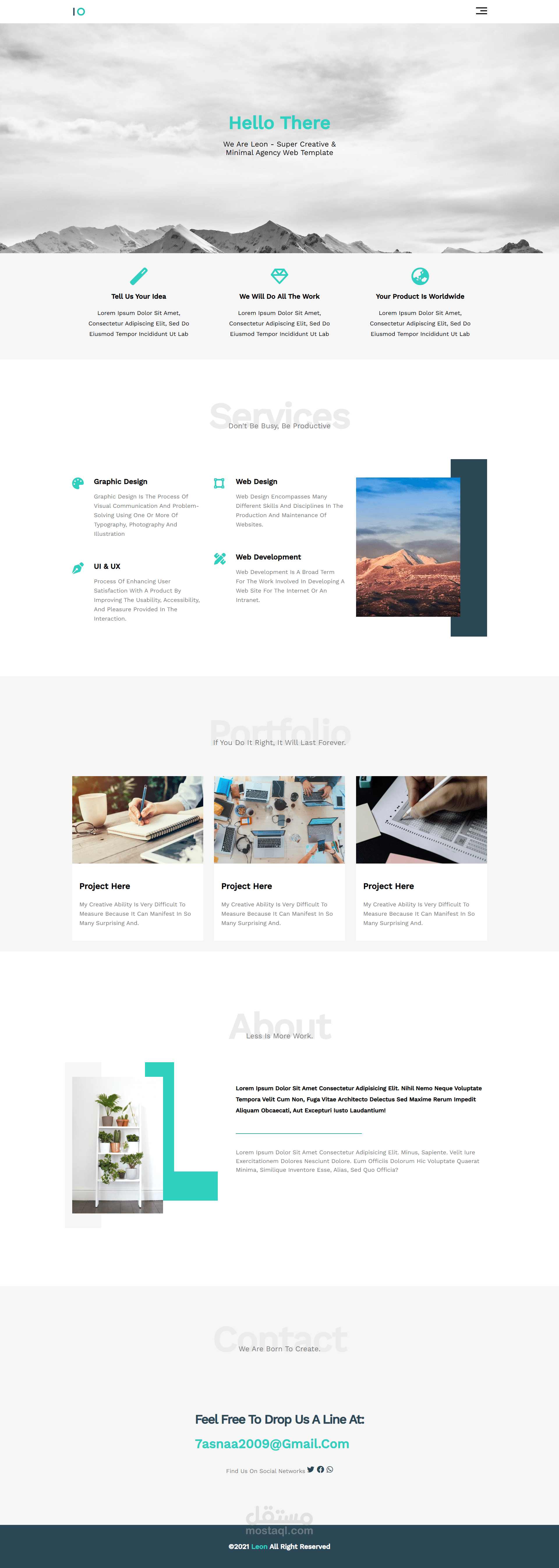 تصميم واجهة امامية باستخدام HTML , CSS , Java Script