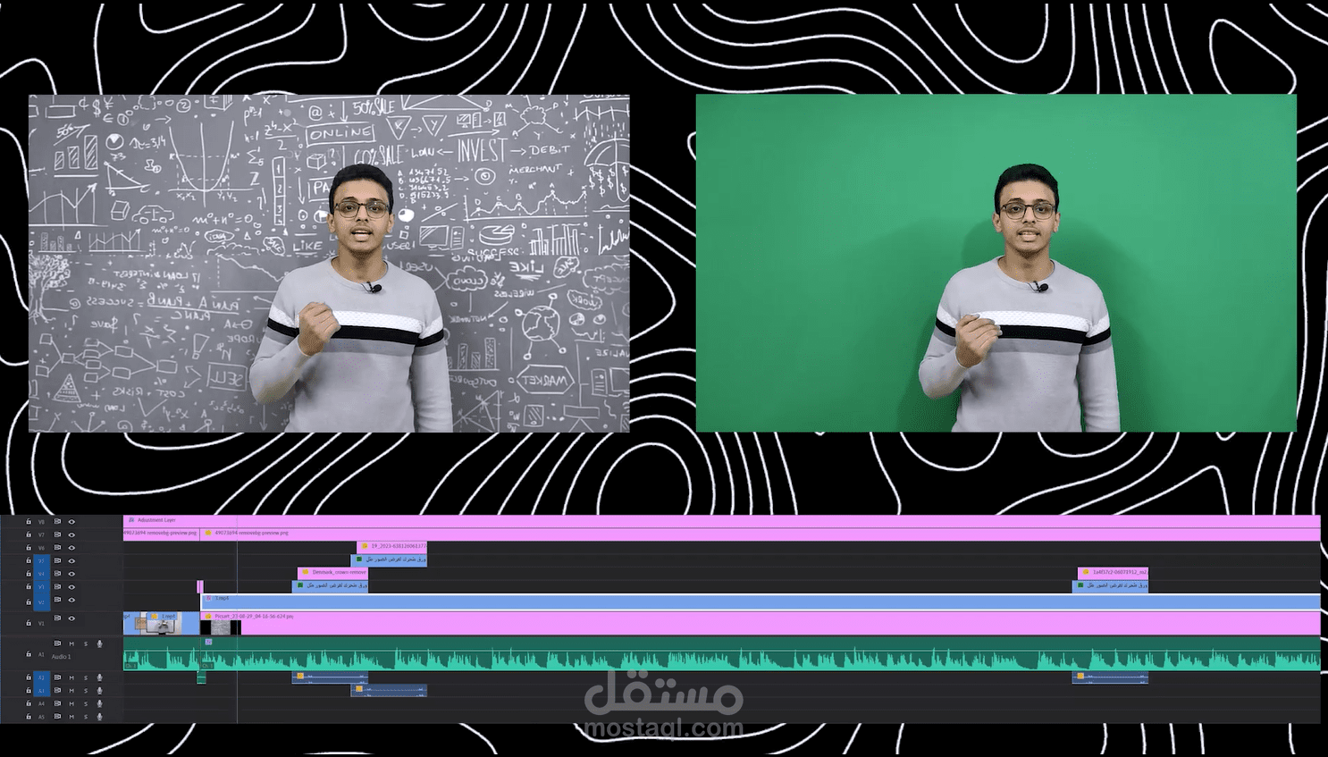 مونتاج فيديو تعليمي