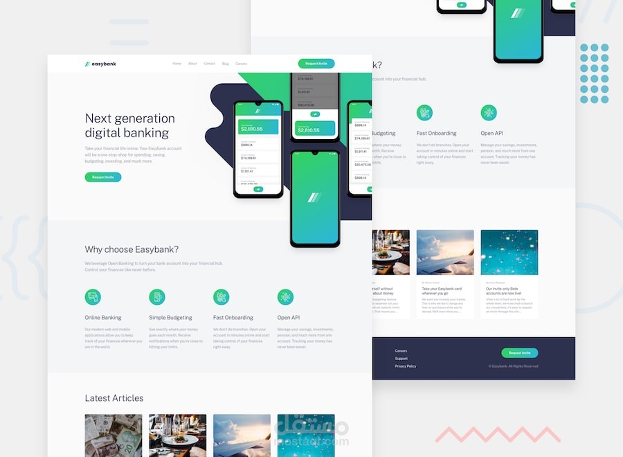 easybank landing page master