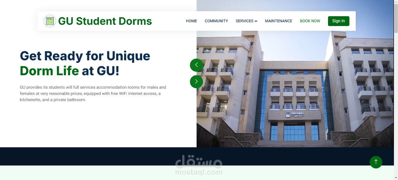Dorms website