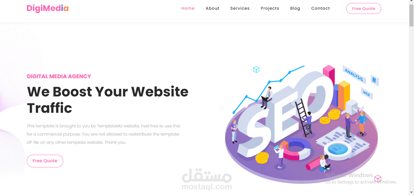 designing landing page