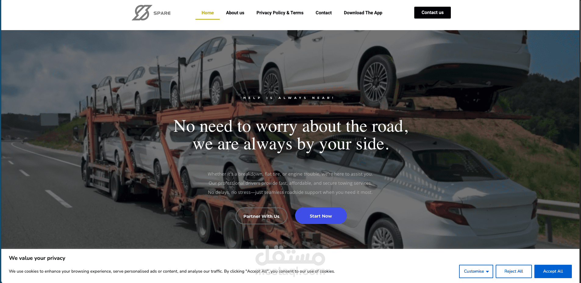 Spare Services Website