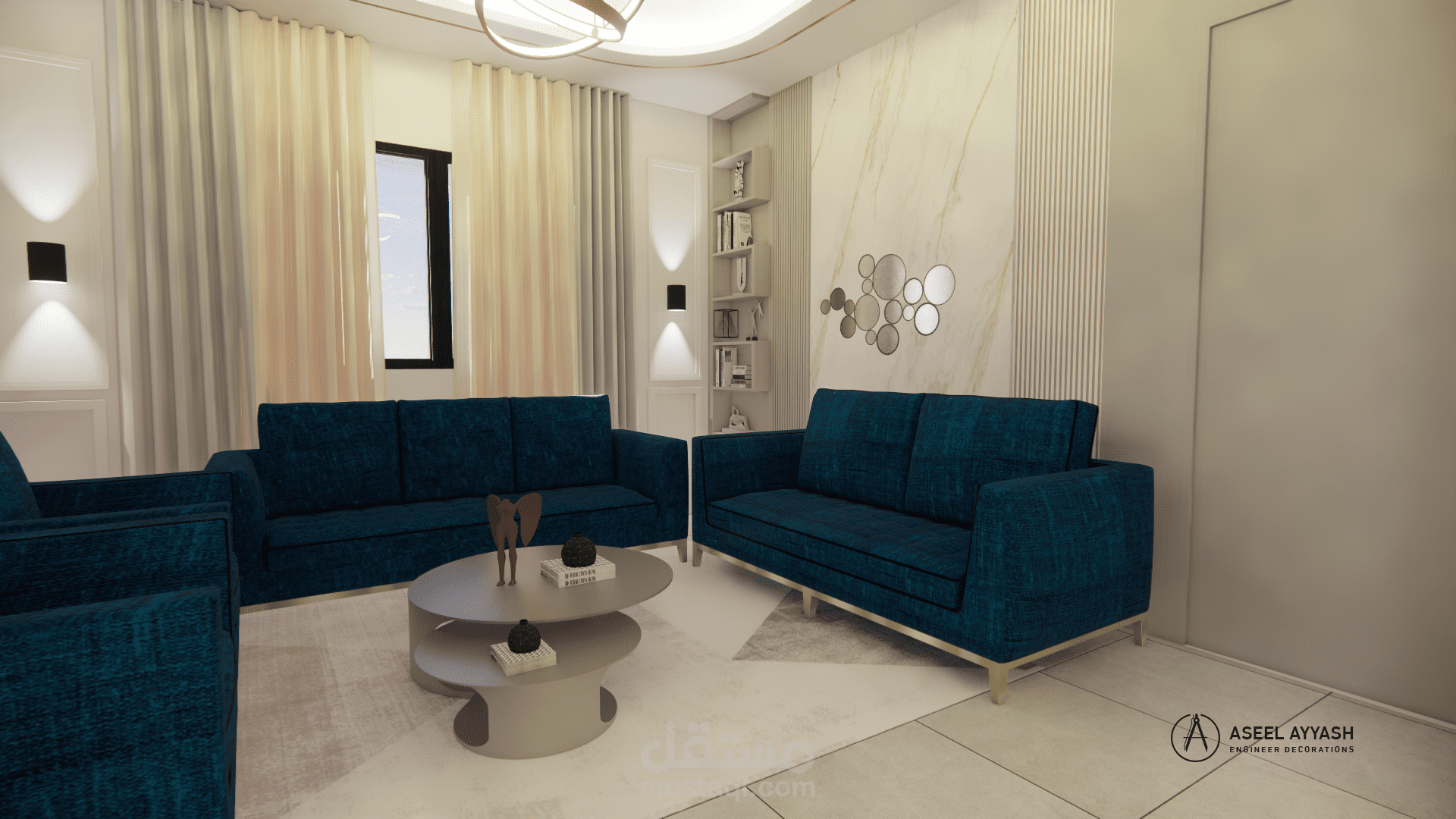 تصميم داخلي غرفة ضيوف مودرن