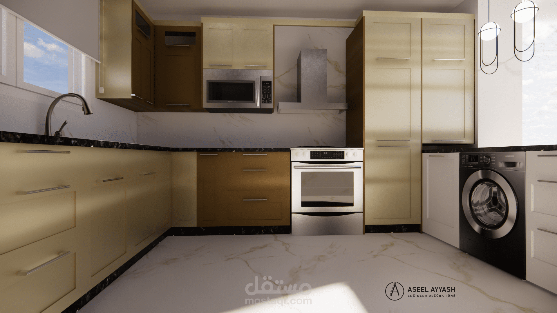 تصميم داخلي مطبخ