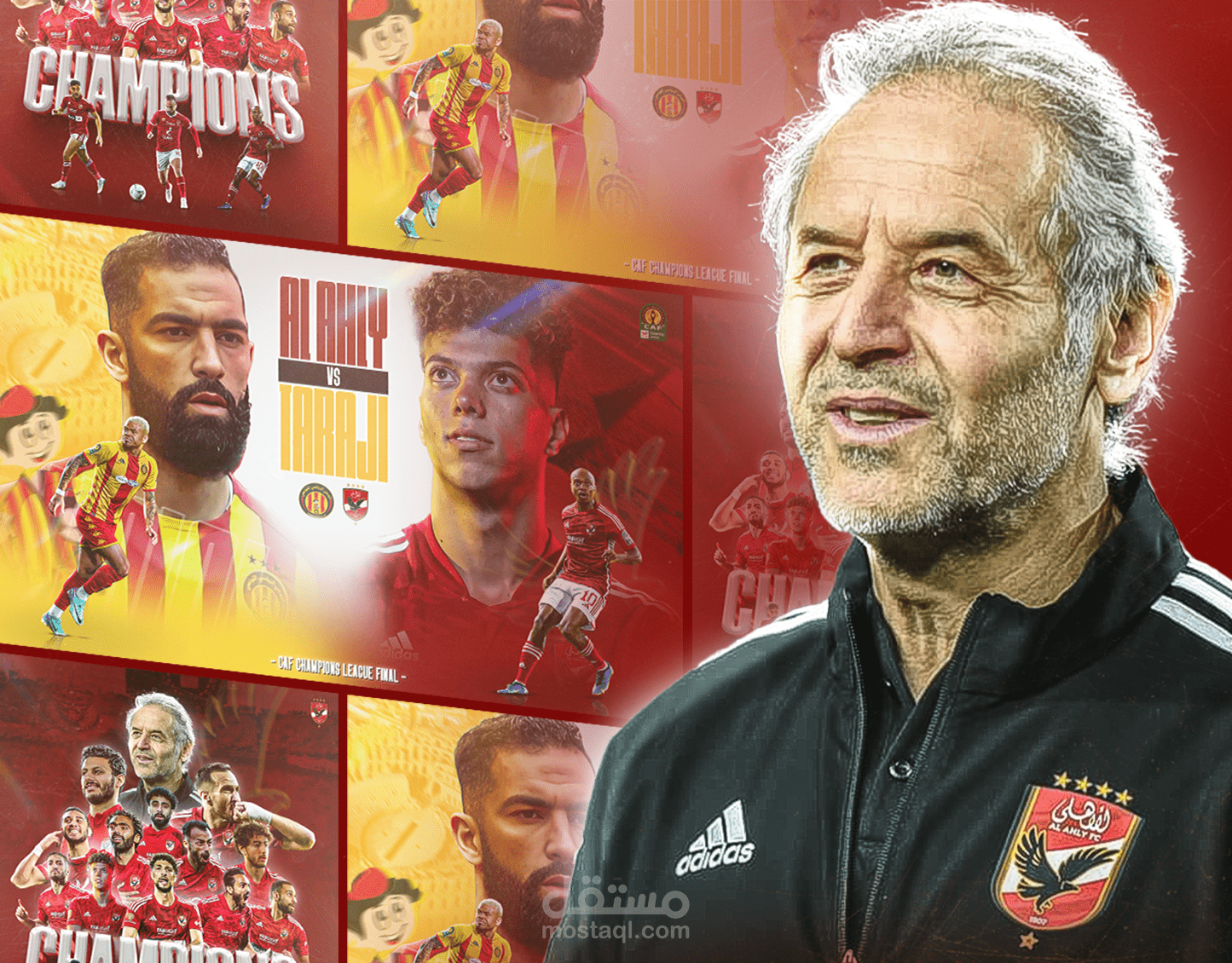 بوسترات رياضية لنهائي دوري أبطال أفريقيا 2024 - Sports posters for CAF Champions League final 2024