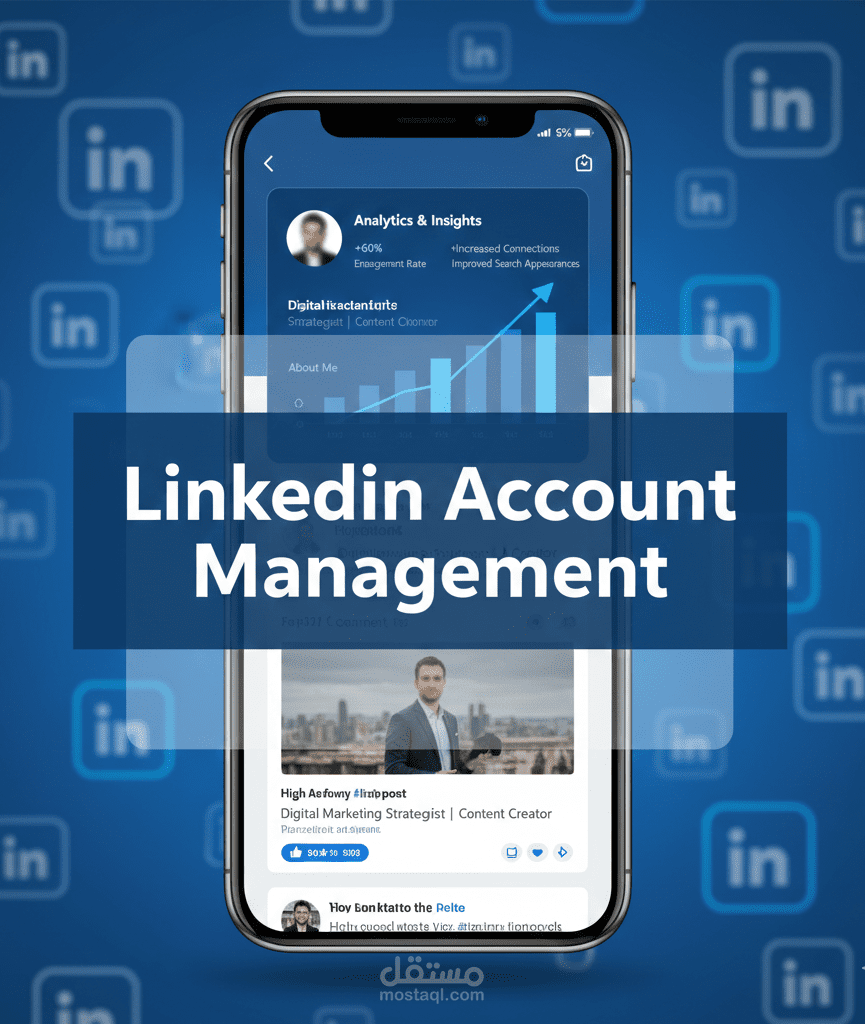 إدارة حساب LinkedIn بشكل احترافي وزيادة الظهور والتفاعل