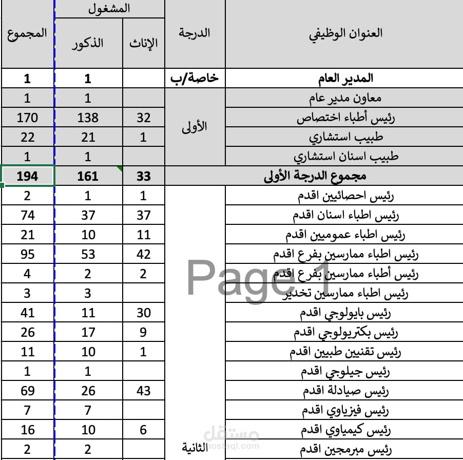منظم ومدخل بيانات