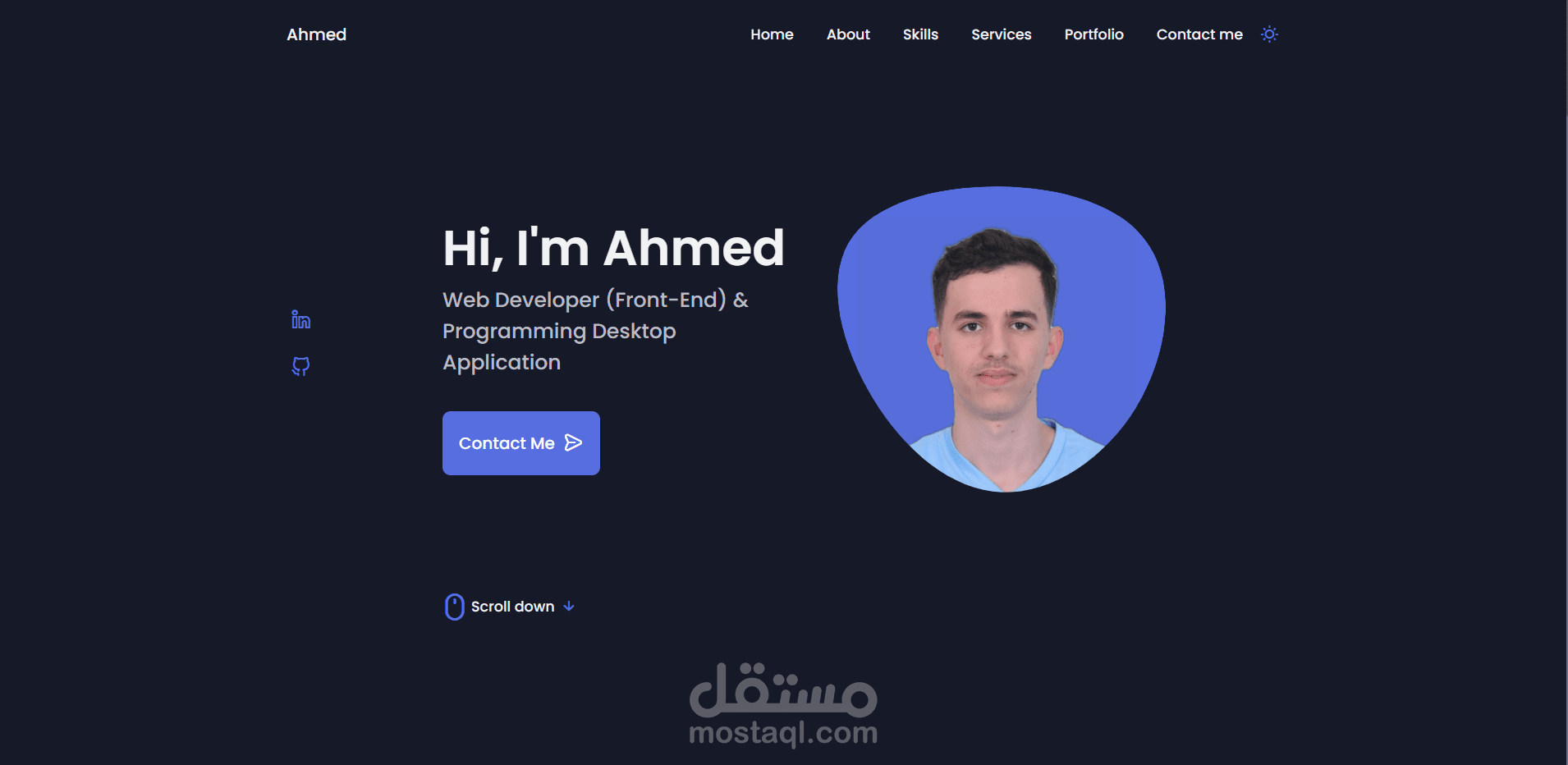 تصميم portfolio