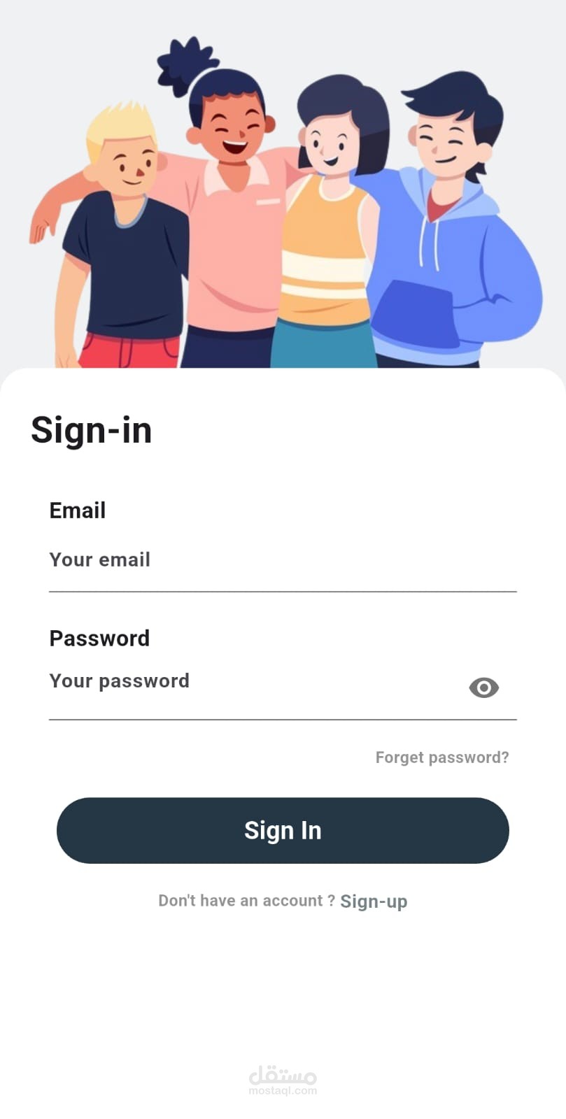 تطبيق تسجيل دخول وتسجيل مستخدم باستخدام Flutter