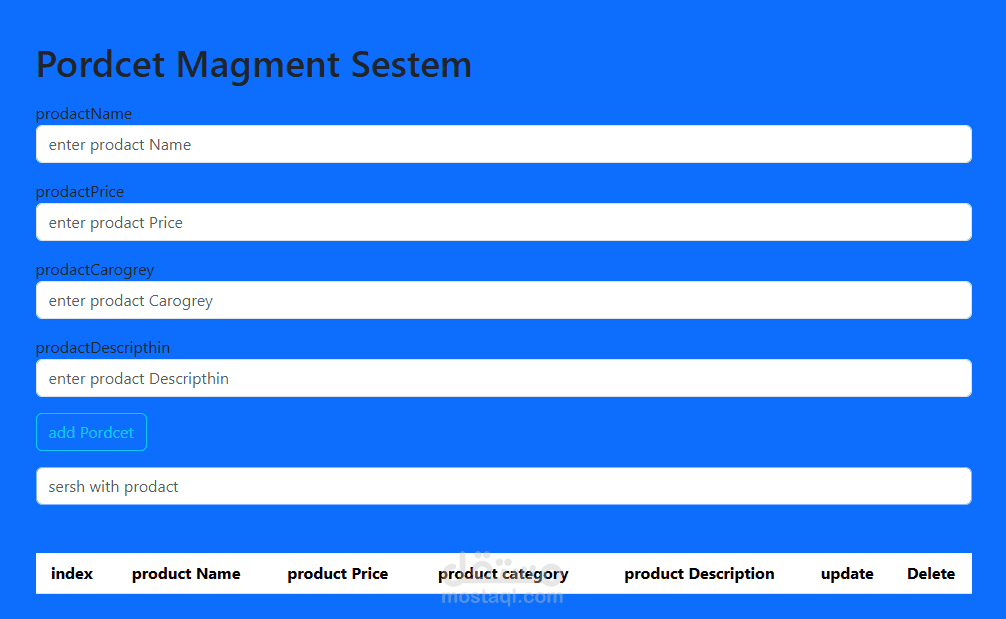 Pordcet Magment Sestem