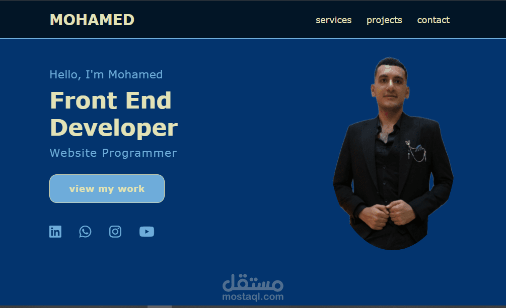 موقع احترافى كامل