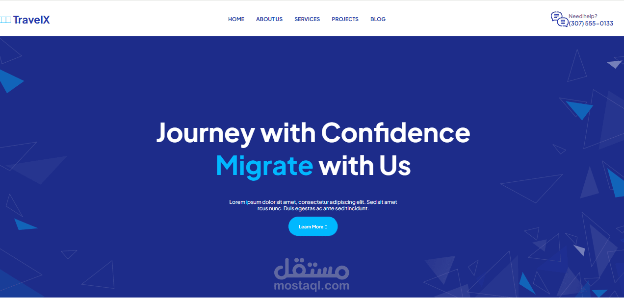 موقع لشركة سياحة وطيران