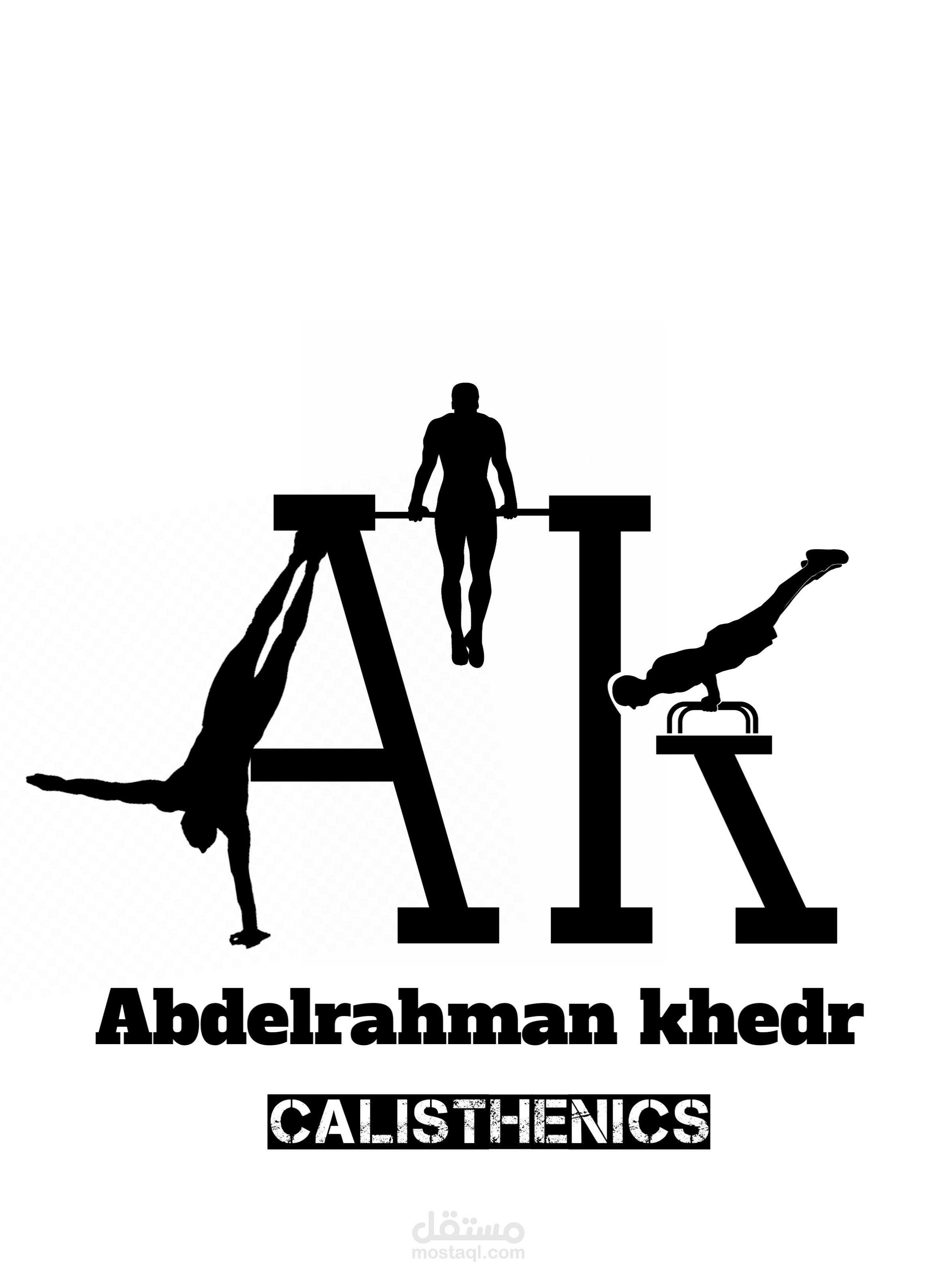 لوجو رياضي احترافي لمدرب calisthenics بفكره اخري
