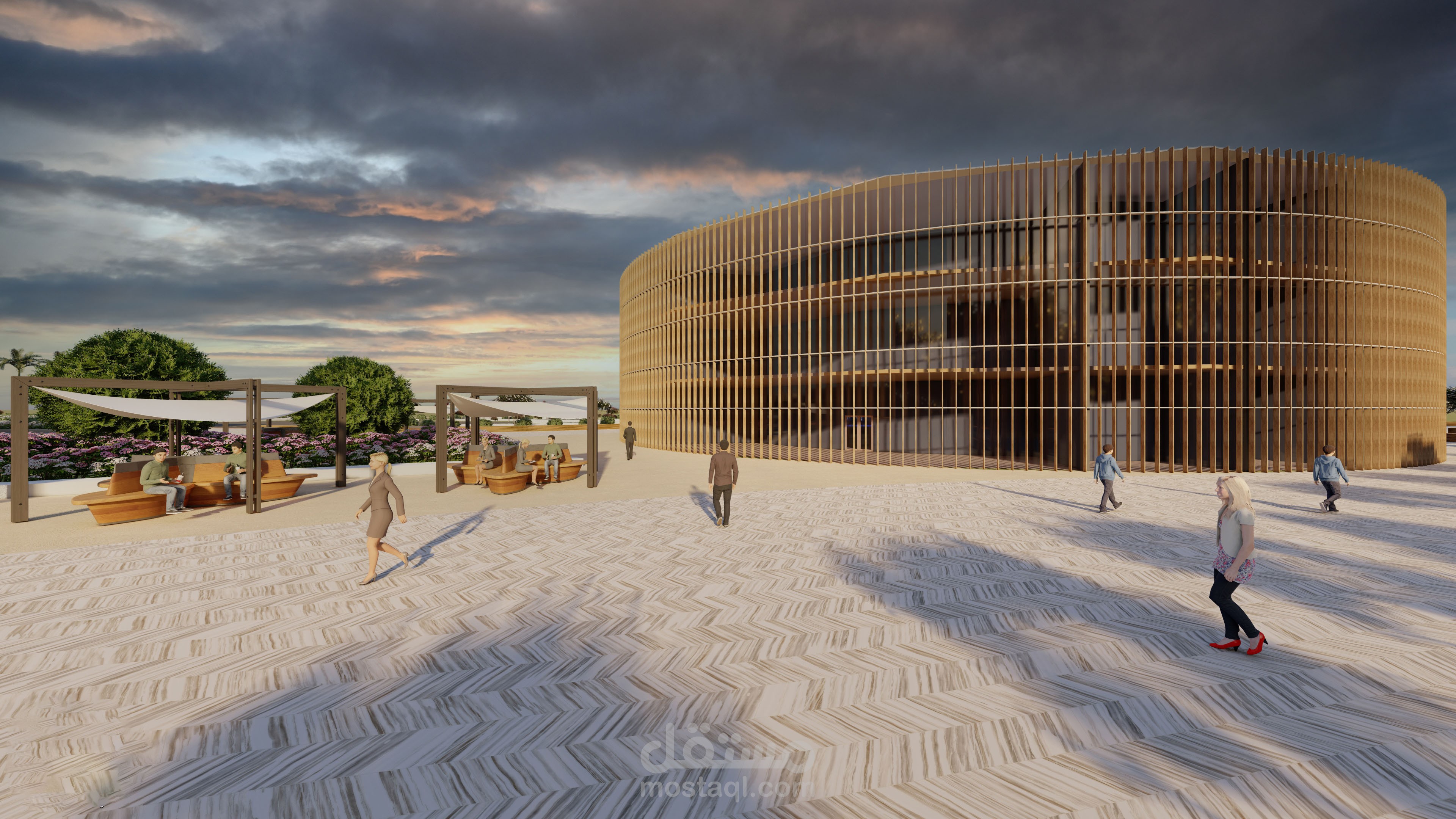 Parametric Wooden Restaurant