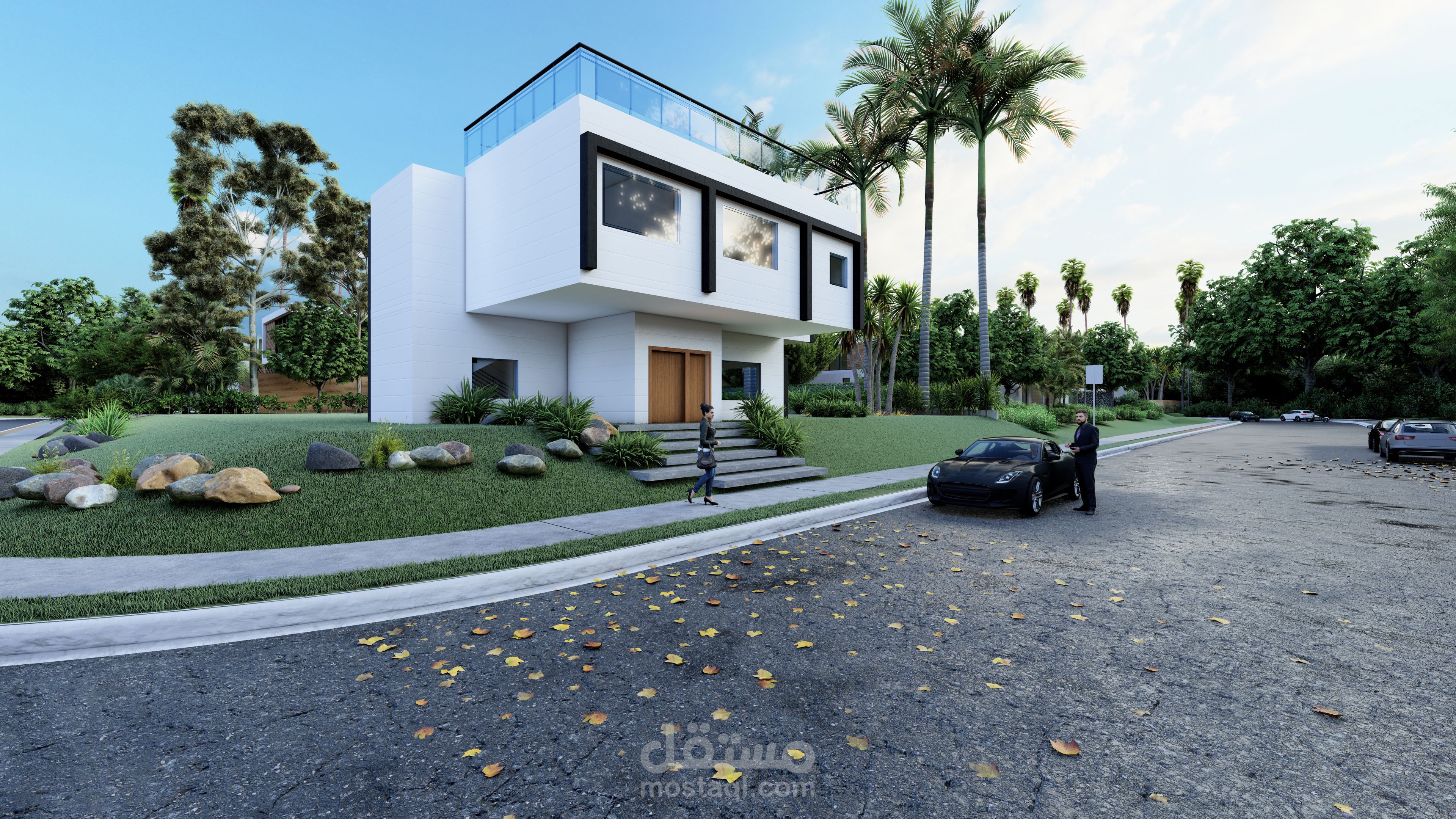 تصميم مودرن لفيلا