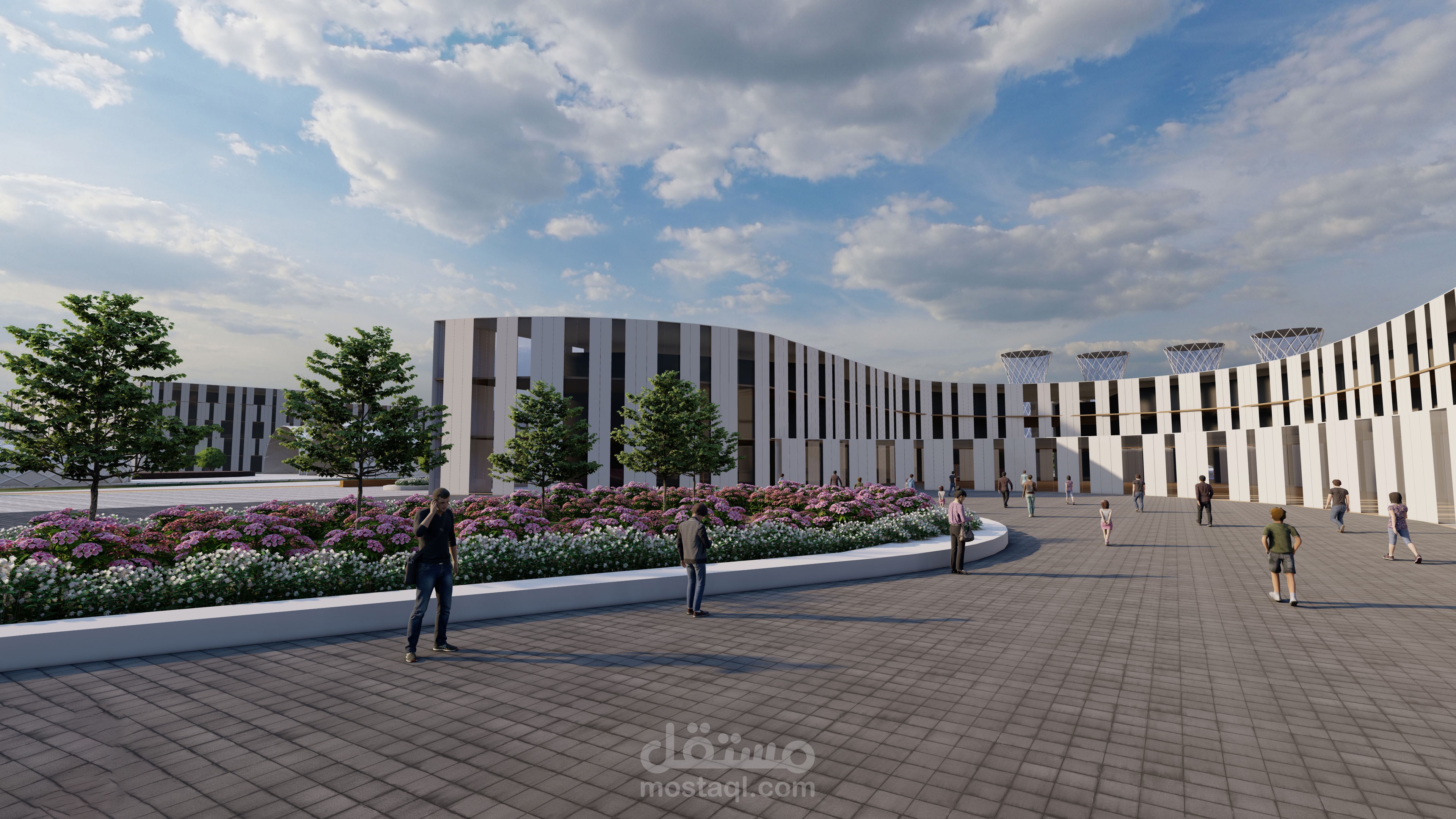 تصميم بارامتري لمعرض فني