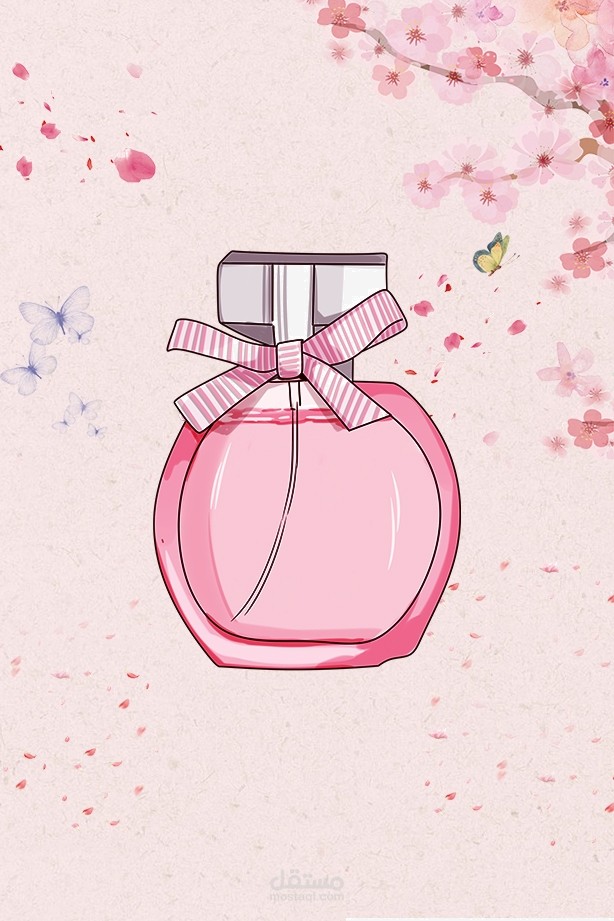 * تصميم إعلان عن العطور *  ( Design perfume ad )
