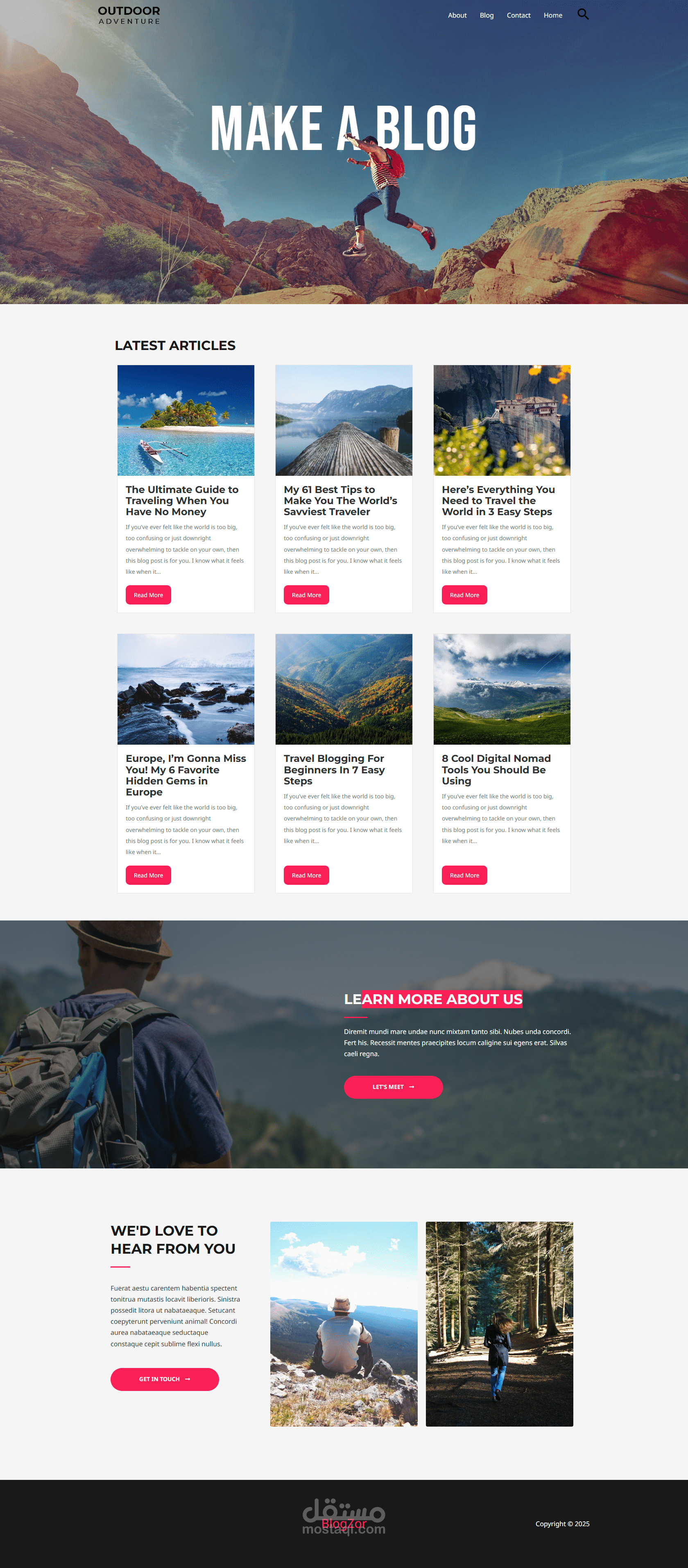 Wordpress Full translated Blog Website
