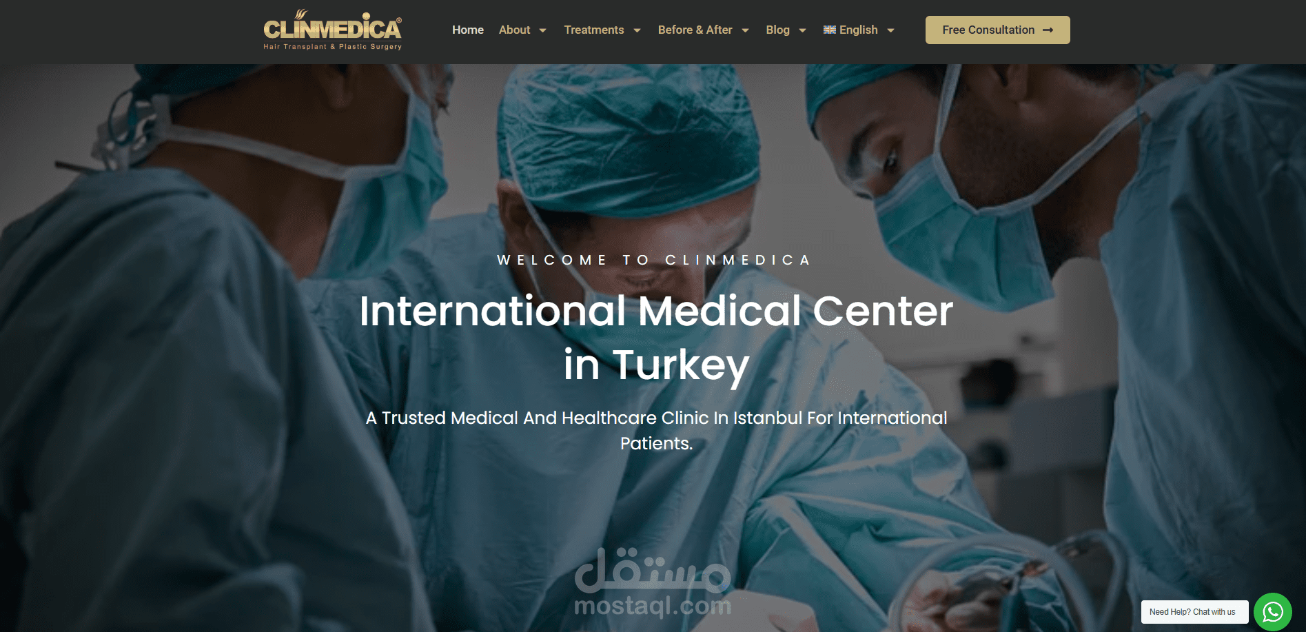 Medical Tourism Website (Hair Transplant & Cosmetic Services)
