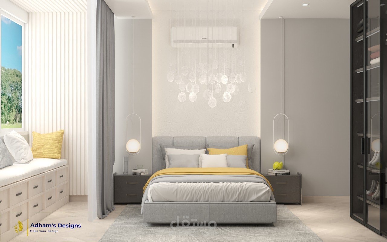 تصميم داخلي لشقه سكنيه