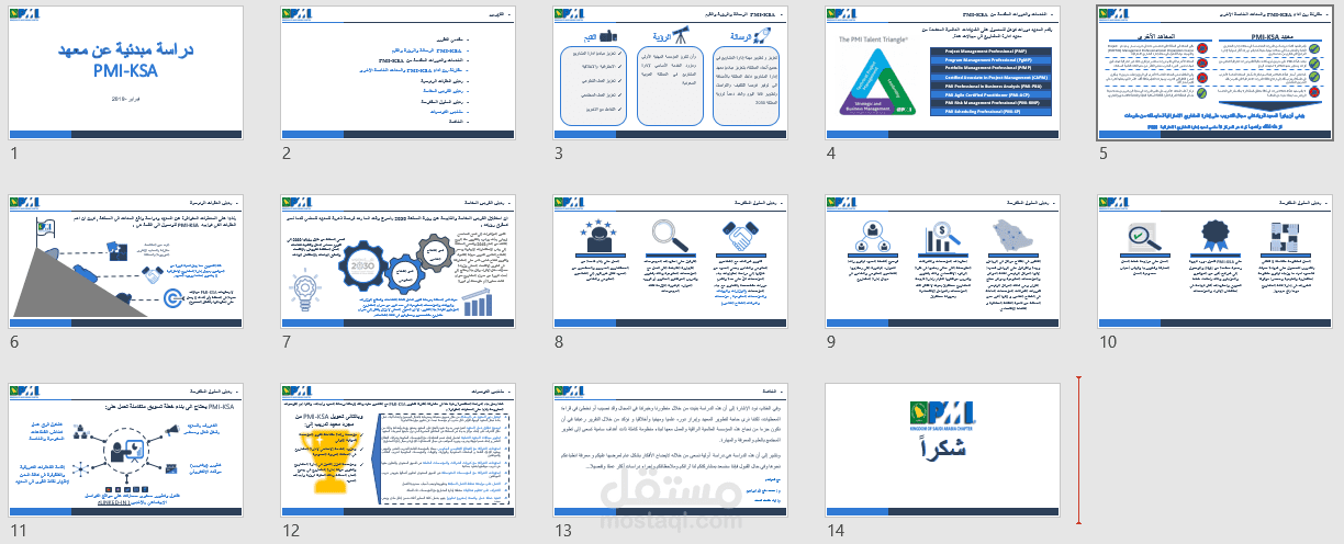 خطة عمل وتطوير معهد