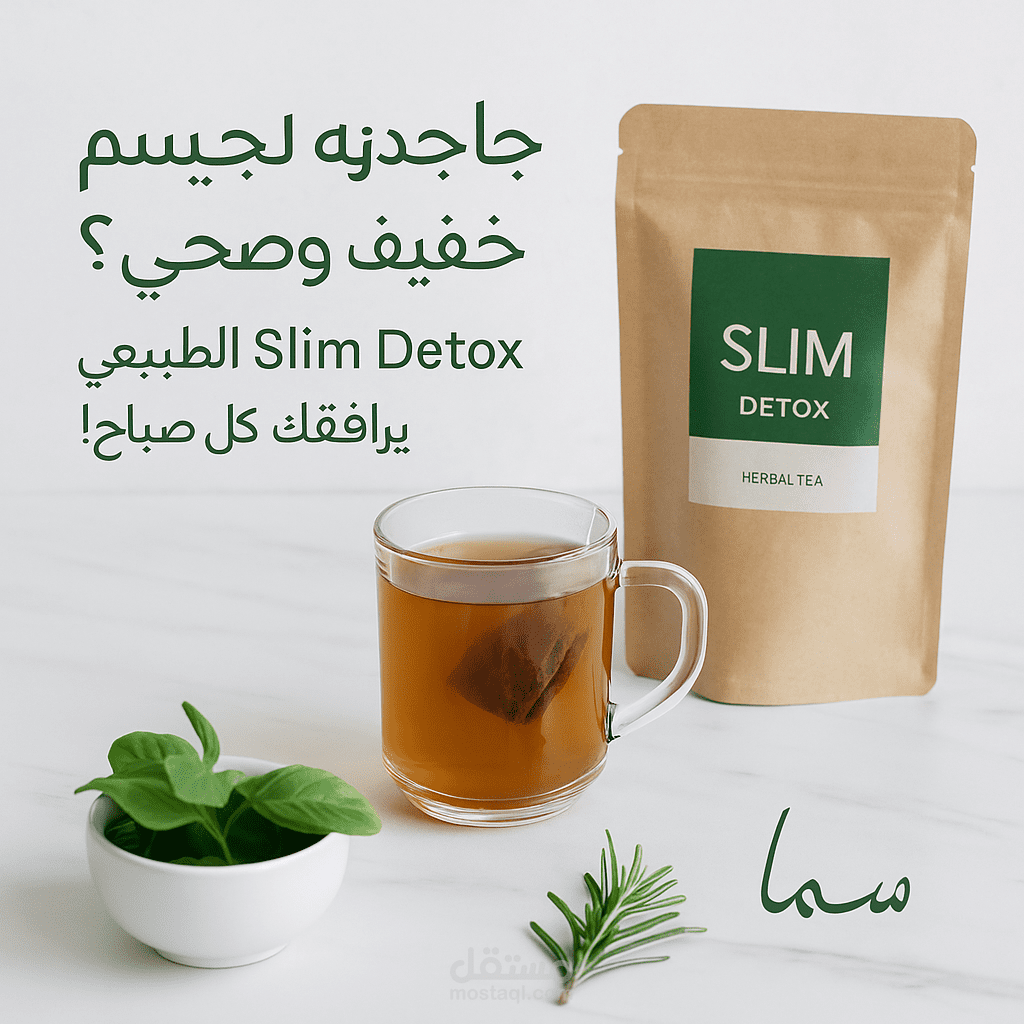 كتابة محتوى سوشيال ميديا (منشورات + كابتشن) لمنتج شاي تنحيف طبيعي