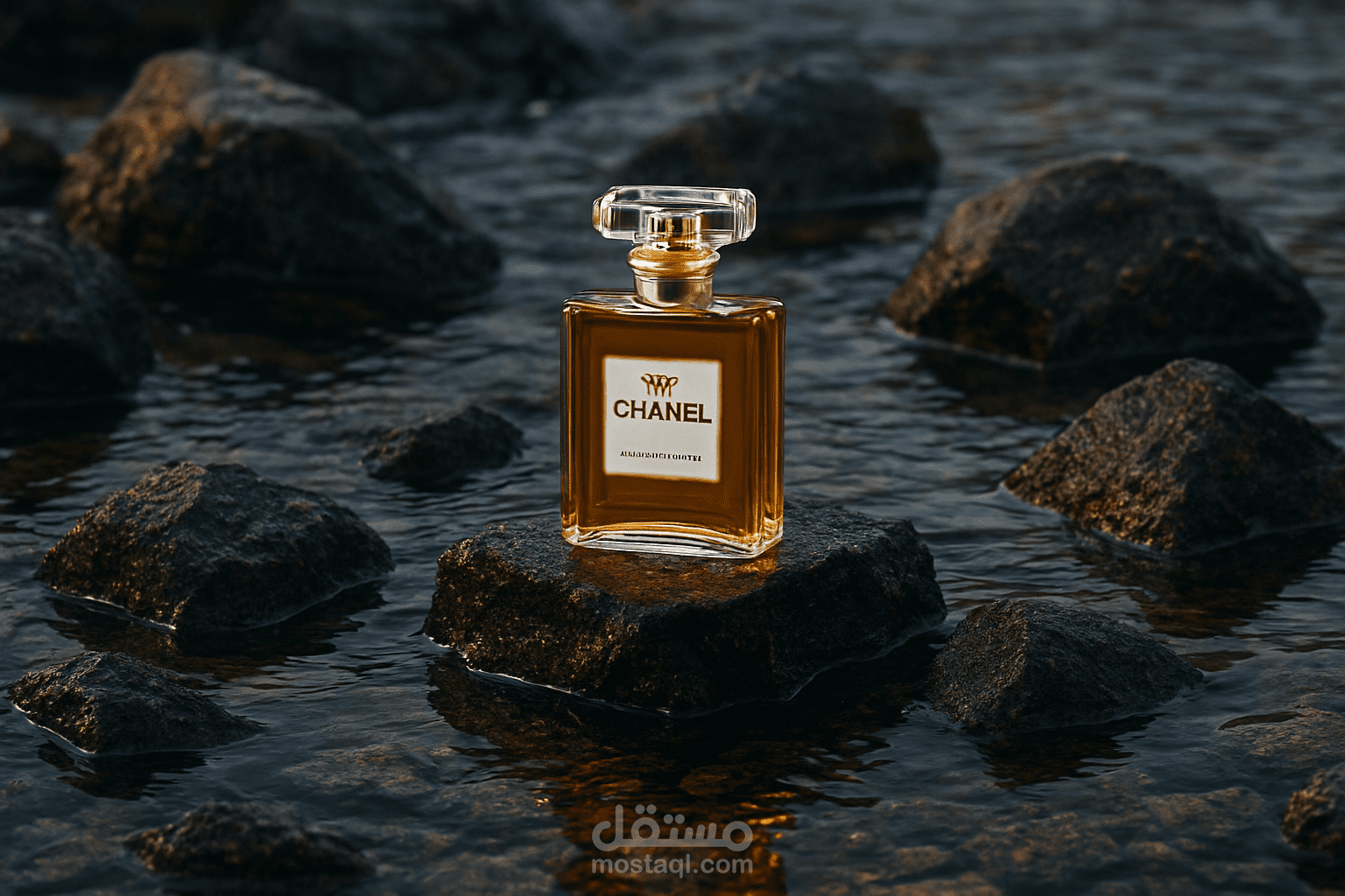 تصميم منتج عطر ثري دي وانميشن احرافي