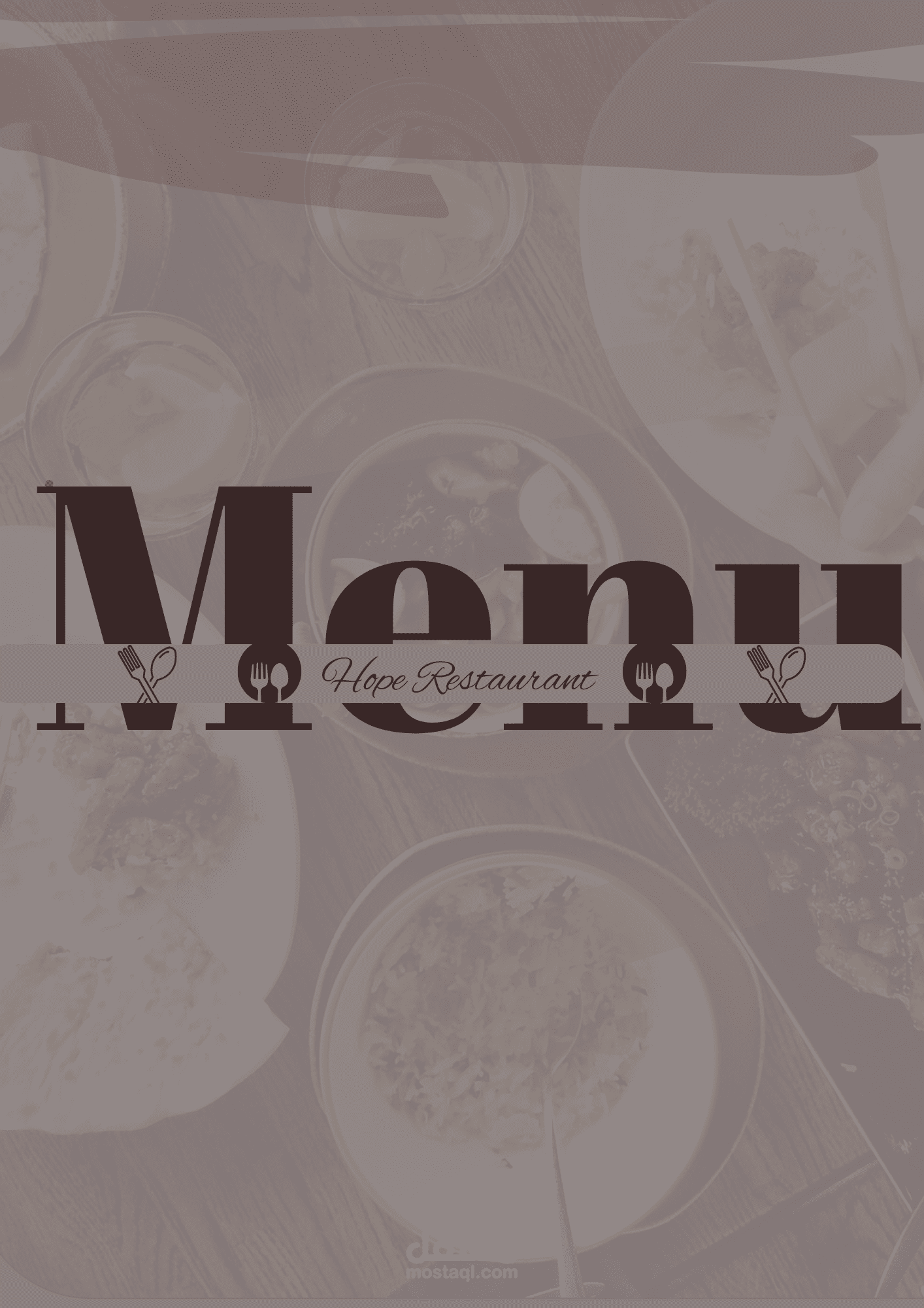 Restaurant menu