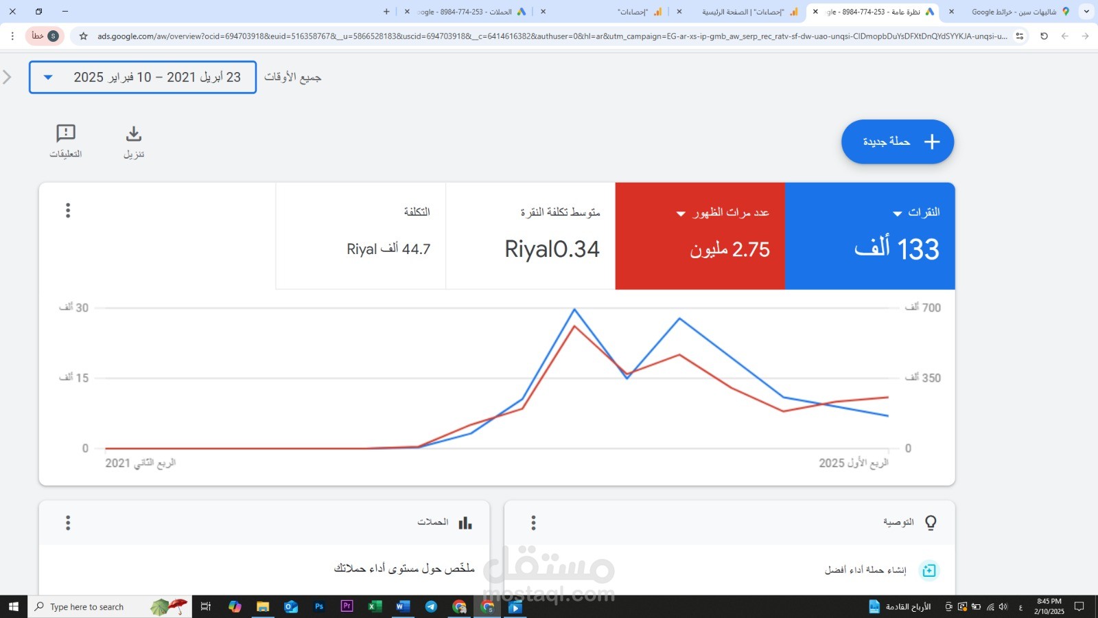 إدارة وتنفيذ حملة إعلانية احترافية على جوجل لزيادة وصول النشاط التجاري