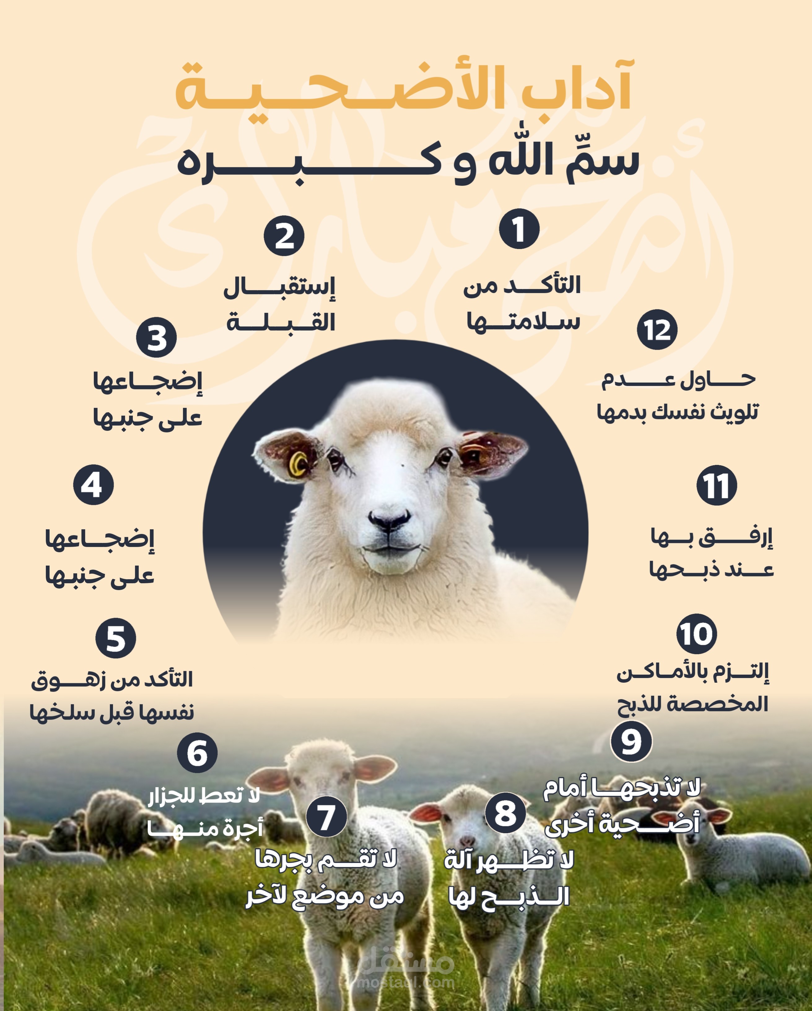 تصميم للعيد الأضحى المبارك