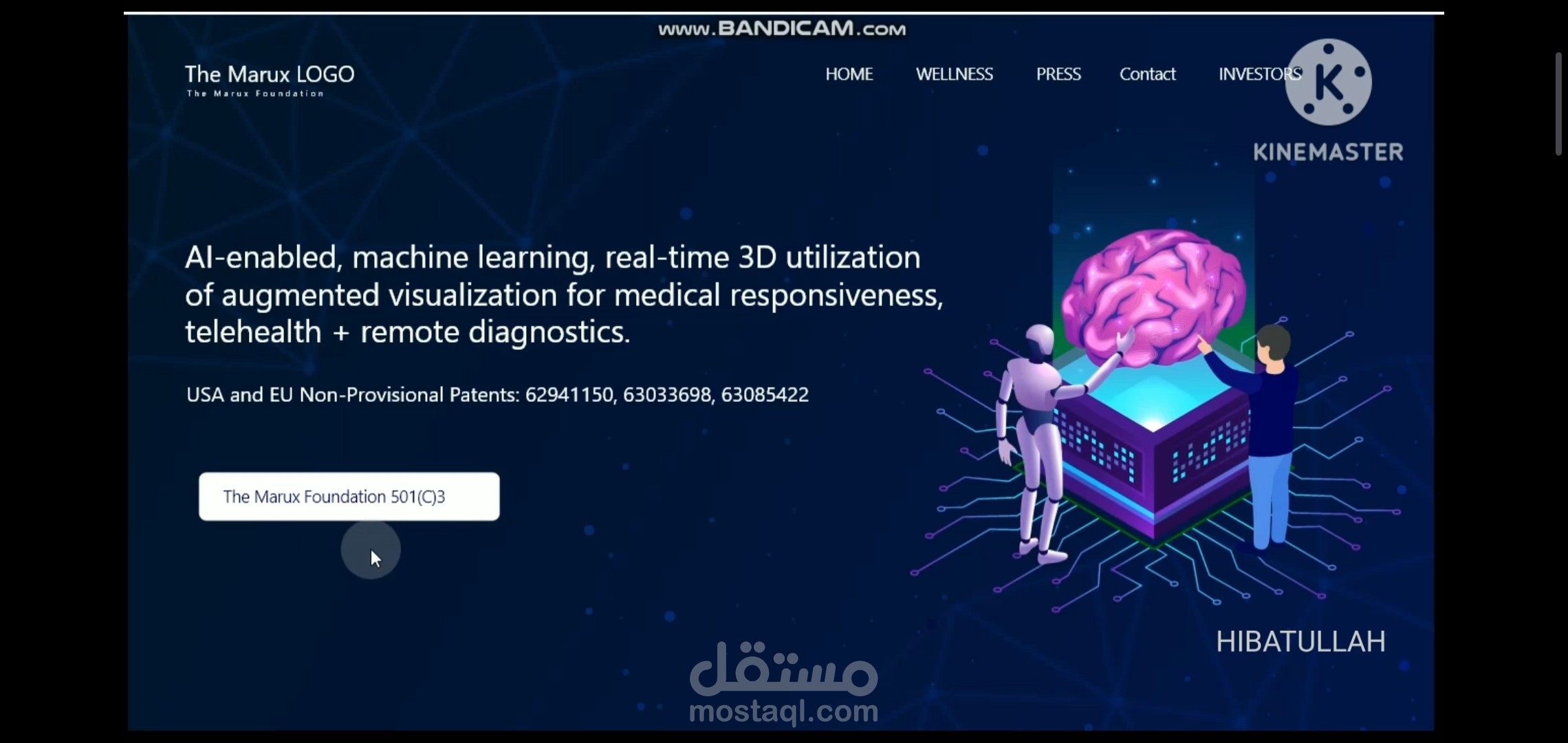 UI UX For Marux Landing page