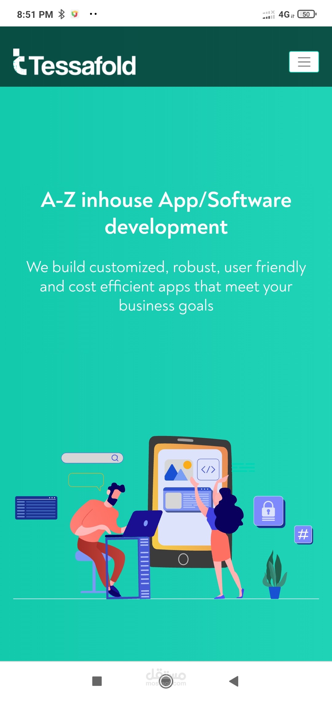 UI UX For Tessafold website
