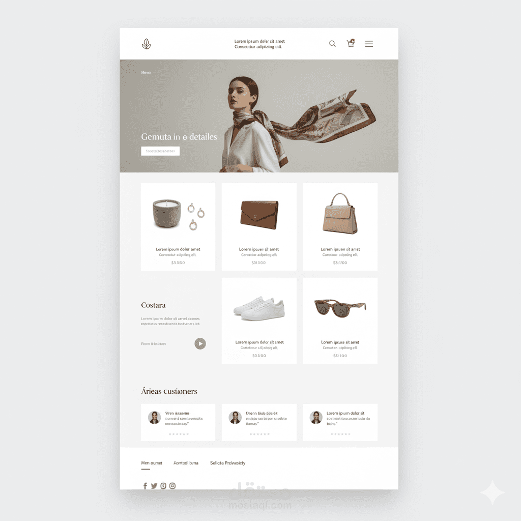 تصميم وتطوير متجر إلكتروني احترافي متكامل - Fashion Online Shop