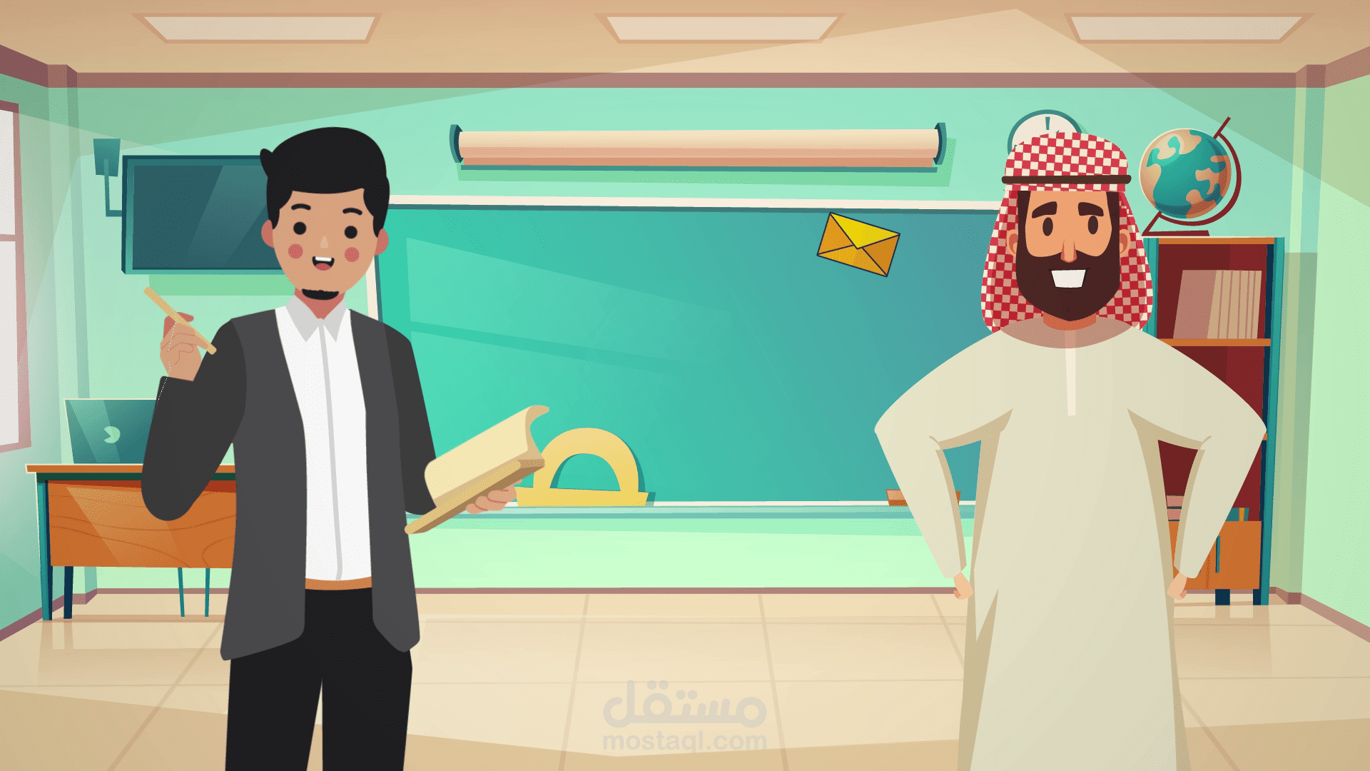 موشن جرافيك اعلان خدمات مدرسة