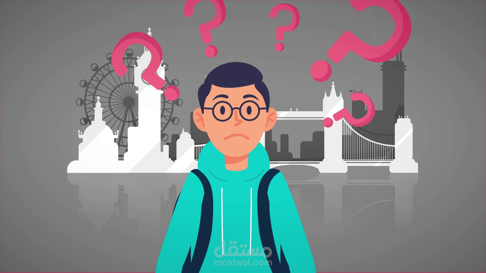 موشن جرافيك خدمة استشارة وتوجيه للدراسة في انجلترا