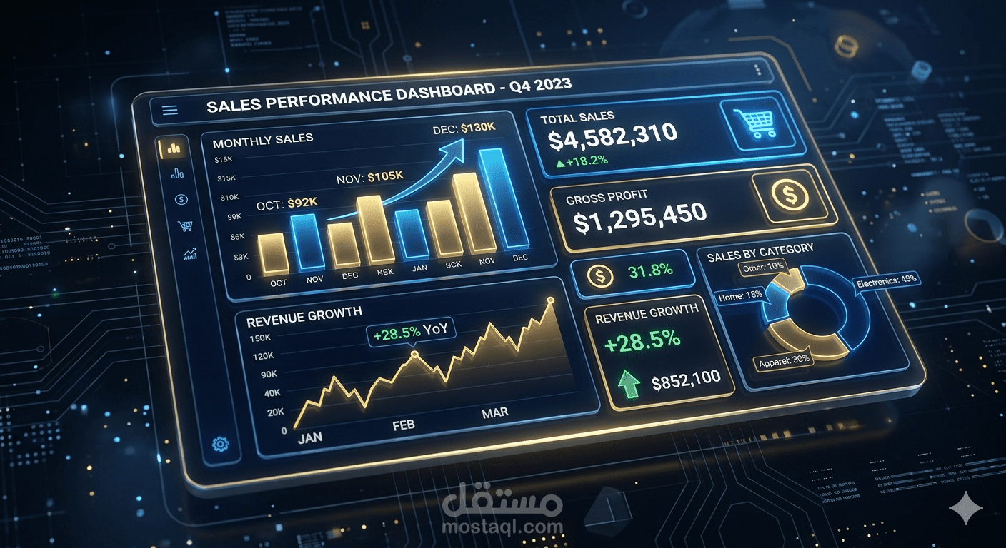 تحليل المبيعات والأرباح حسب الشريحة والفئة والموقع باستخدم بايثون