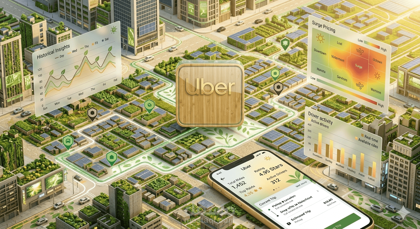 تحليل بيانات رحلات العمل والرحلات الشخصية لشركة اوبر باستخدم بايثون