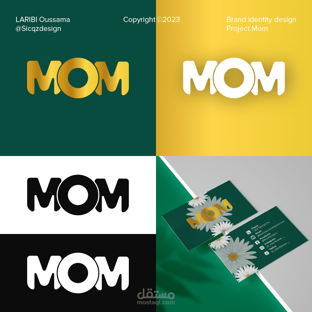 Brand identity for MOM - Sewing workshop