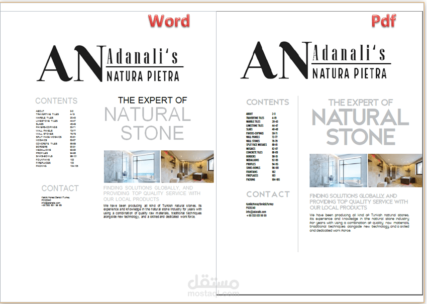 محاكاة وخلق نفس الملف البيدياف في الوورد